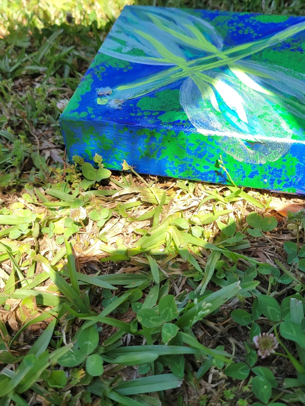 "Dragonfly Daydream" Original Artwork Created By Brea Marie 6in X 6in - Picture 7 of 10